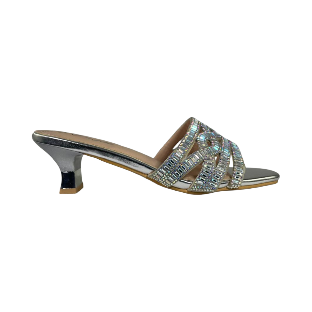 SANDALIAS DE FIESTA J-RUN PLATEADO MUJER G679F3