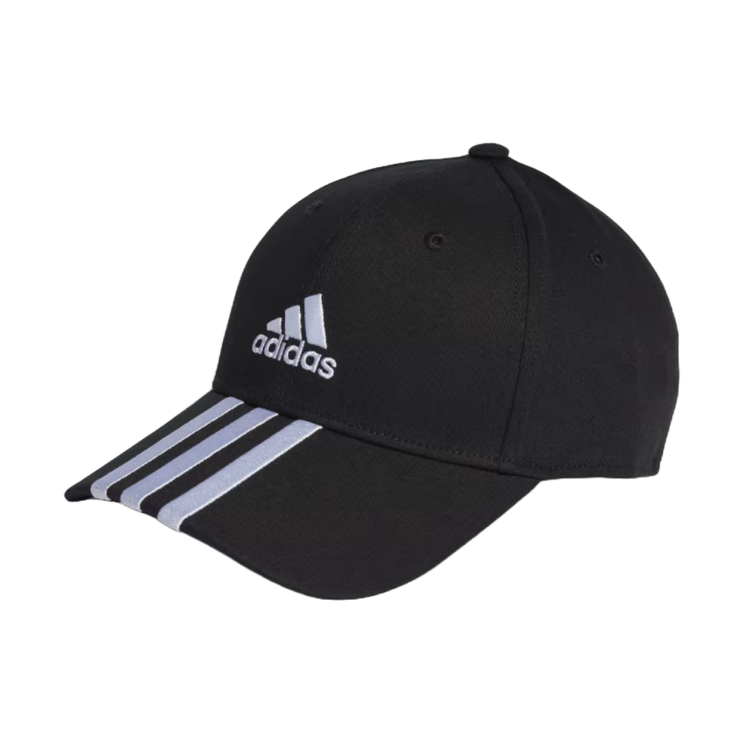 GORRA JOCKEY BÉISBOL ADIDAS 3 TIRAS SARGA DE ALGODÓN NEGRO | IB3242