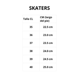 ZAPATILLAS SKATERS LONA NEGRAS (UNISEX) | 728-1190