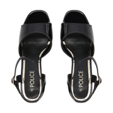 SANDALIAS DE FIESTA POLICE NEGRO MUJER SS24PO107