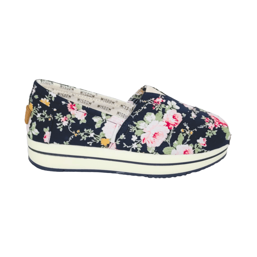 ALPARGATAS WISDOM FLOREADO ROSE MUJER | W - 010 WISDOM 35 - CalzadosPaola