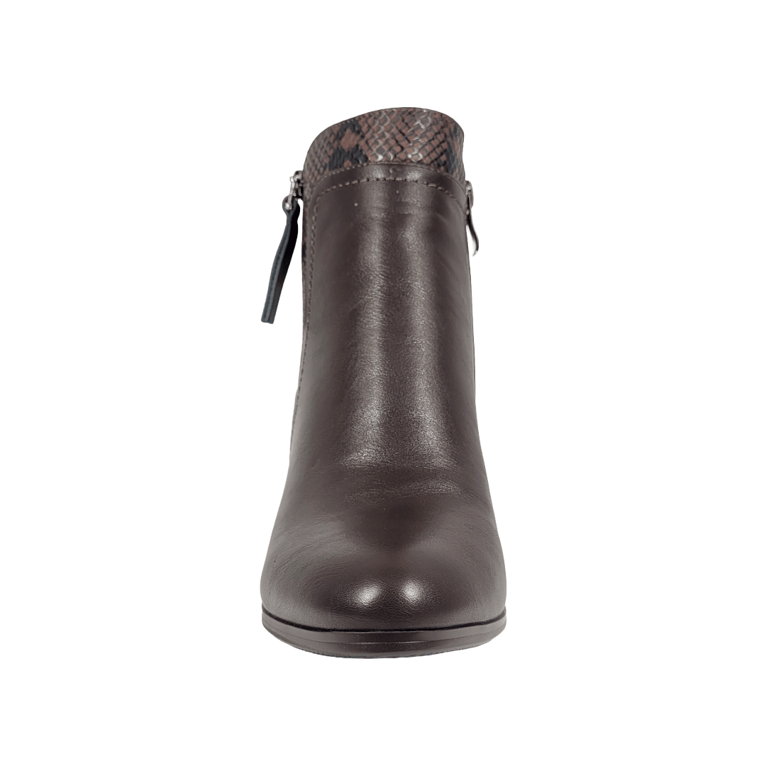 BOTINES BONNY FRANCO SNAKE COFFE MUJER | 275 - 5596 BONNY FRANCO 35 - CalzadosPaola
