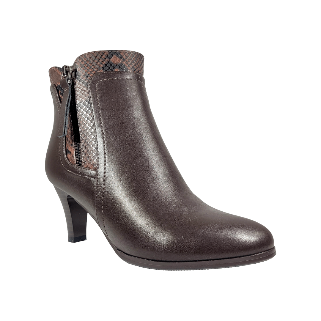 BOTINES BONNY FRANCO SNAKE COFFE MUJER | 275 - 5596 BONNY FRANCO 35 - CalzadosPaola