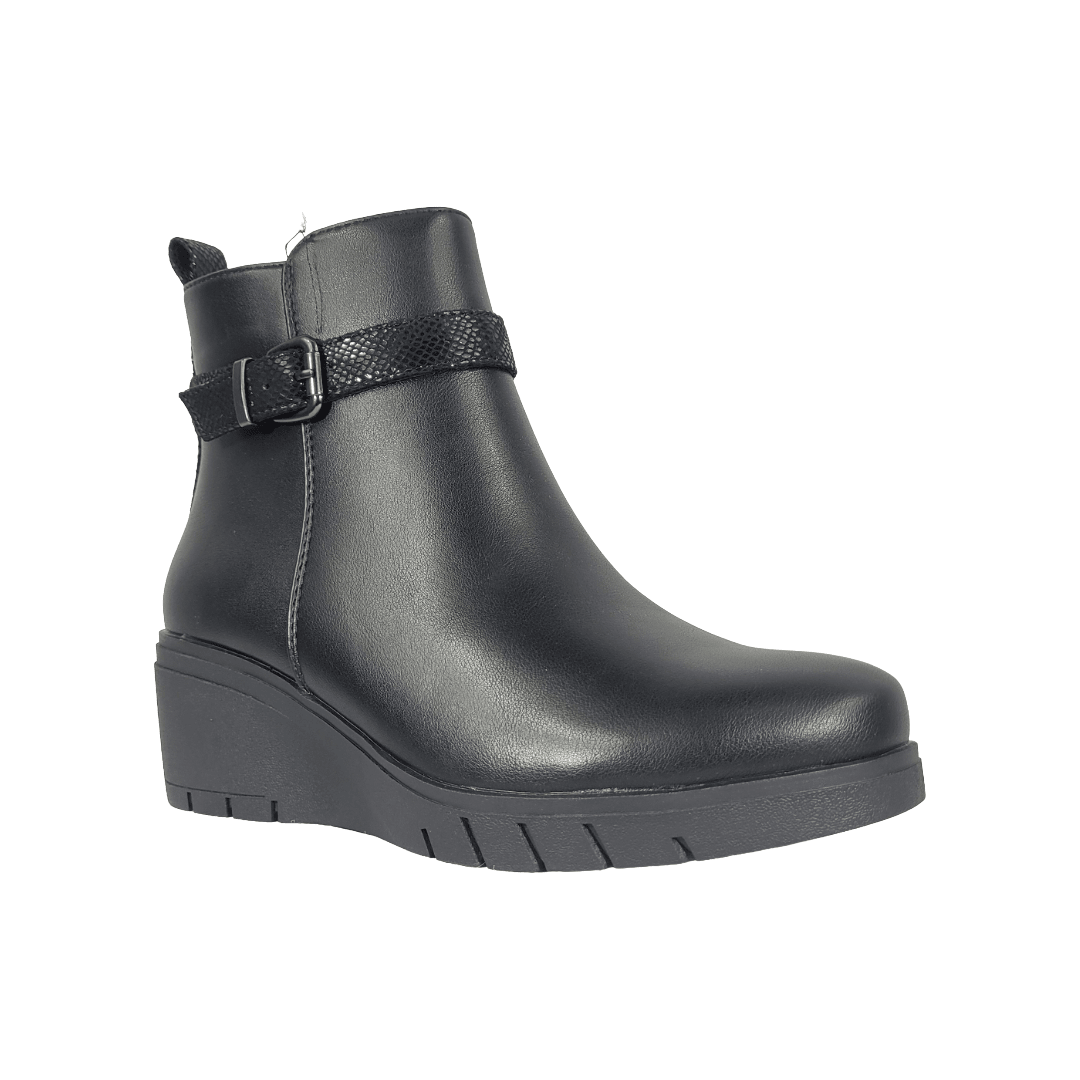 BOTINES NEW WALK NEGRO CASUAL MUJER DZA91103 - 90 NEW WALK 35 - CalzadosPaola