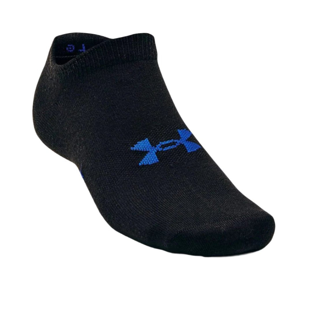 CALCETINES (PACK DE 6) UNDER ARMOUR ESSENTIAL NO SHOW NEGRO/GRIS/AZUL | 1370542 - 012 UNDER ARMOUR L - CalzadosPaola
