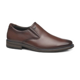 ZAPATOS DE VESTIR PEGADA CUERO MARRON | 126308-02