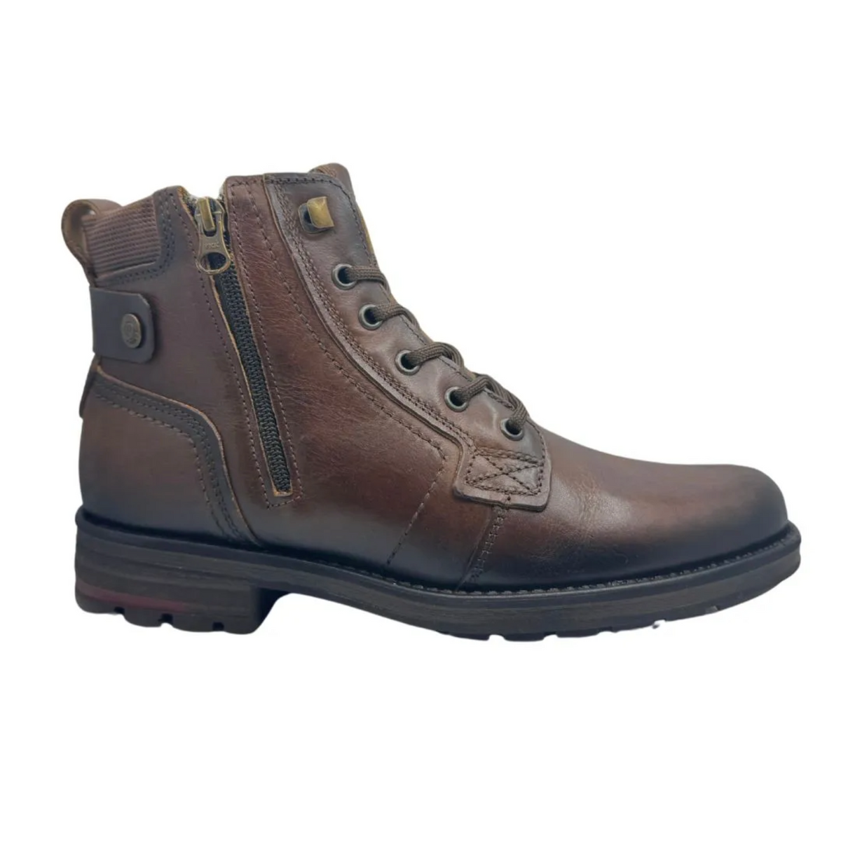 BOTINES PEGADA CUERO CASTANHO | 181314-06