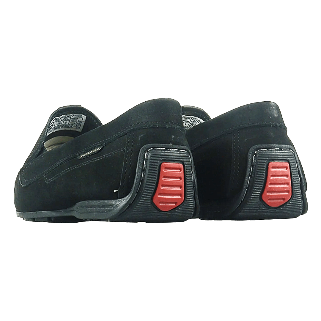MOCASINES PEGADA CUERO NOBUCK NEGRO (HOMBRE) | 140741 - 08 PEGADA 39 - CalzadosPaola