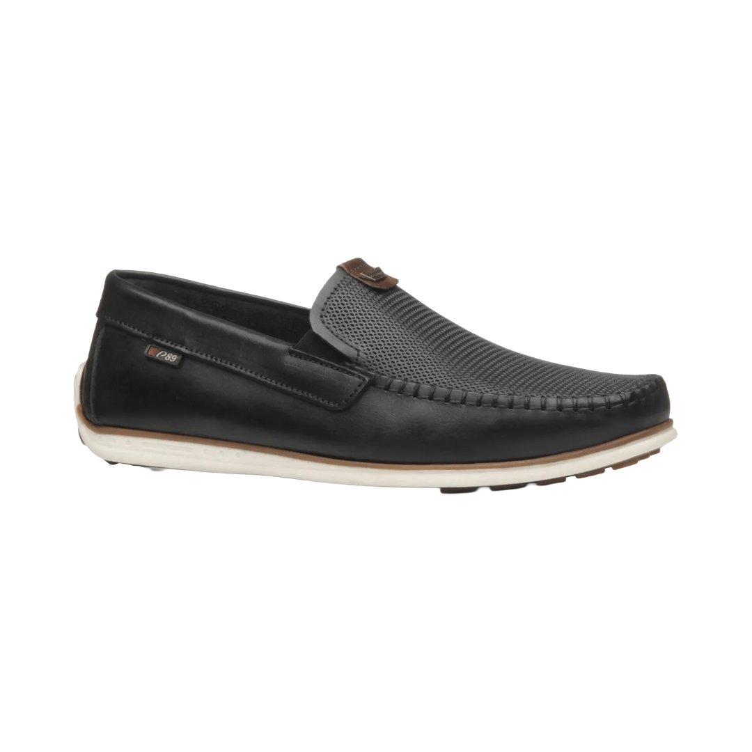 MOCASINES PEGADA NEGRO DE HOMBRE 142002 - 02 PEGADA 39 - CalzadosPaola