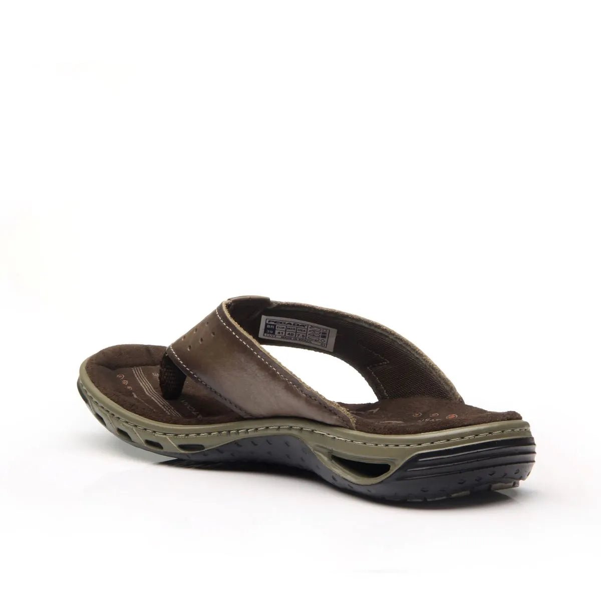 OJOTAS SANDALIAS PEGADA DE CUERO CAFÉ OSCURO (HOMBRE) | 131663 - 02 PEGADA 39 - CalzadosPaola