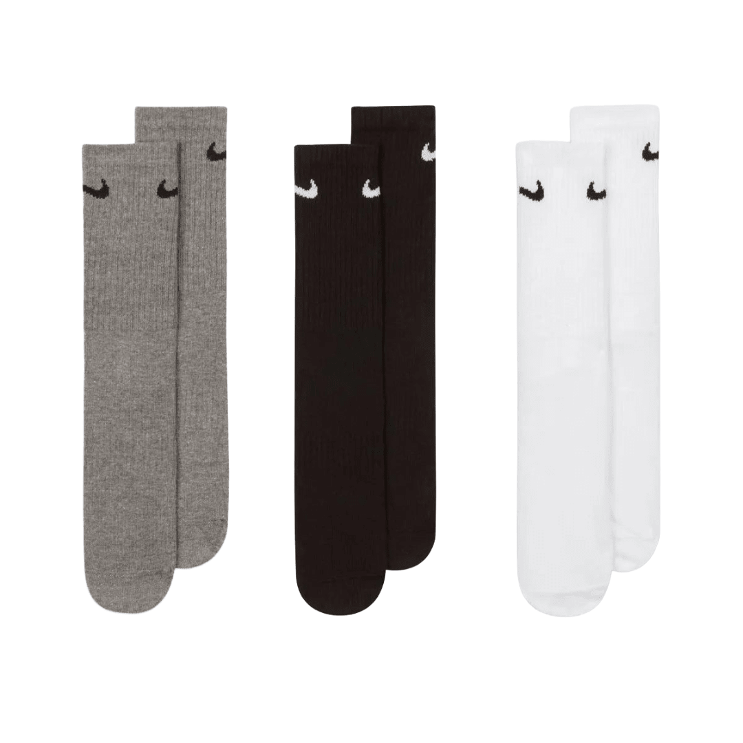[PACK DE 3] CALCETINES NIKE EVERYDAY LIGHTWEIGHT GRIS/NEGRO/BLANCO (UNISEX) | SX7676 - 964 NIKE L - CalzadosPaola