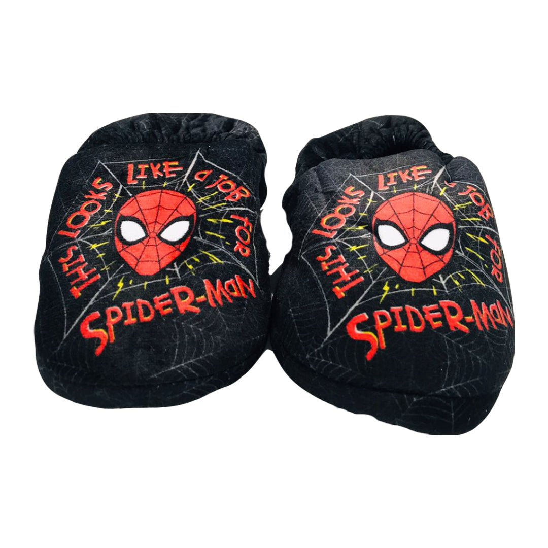 PANTUFLAS SPIDER - MAN NEGRAS TBC (NIÑOS) | 620660TCL TBC - CalzadosPaola