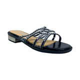 SANDALIAS DE FIESTA HUALUNAOTE NEGRO MUJER | R1911