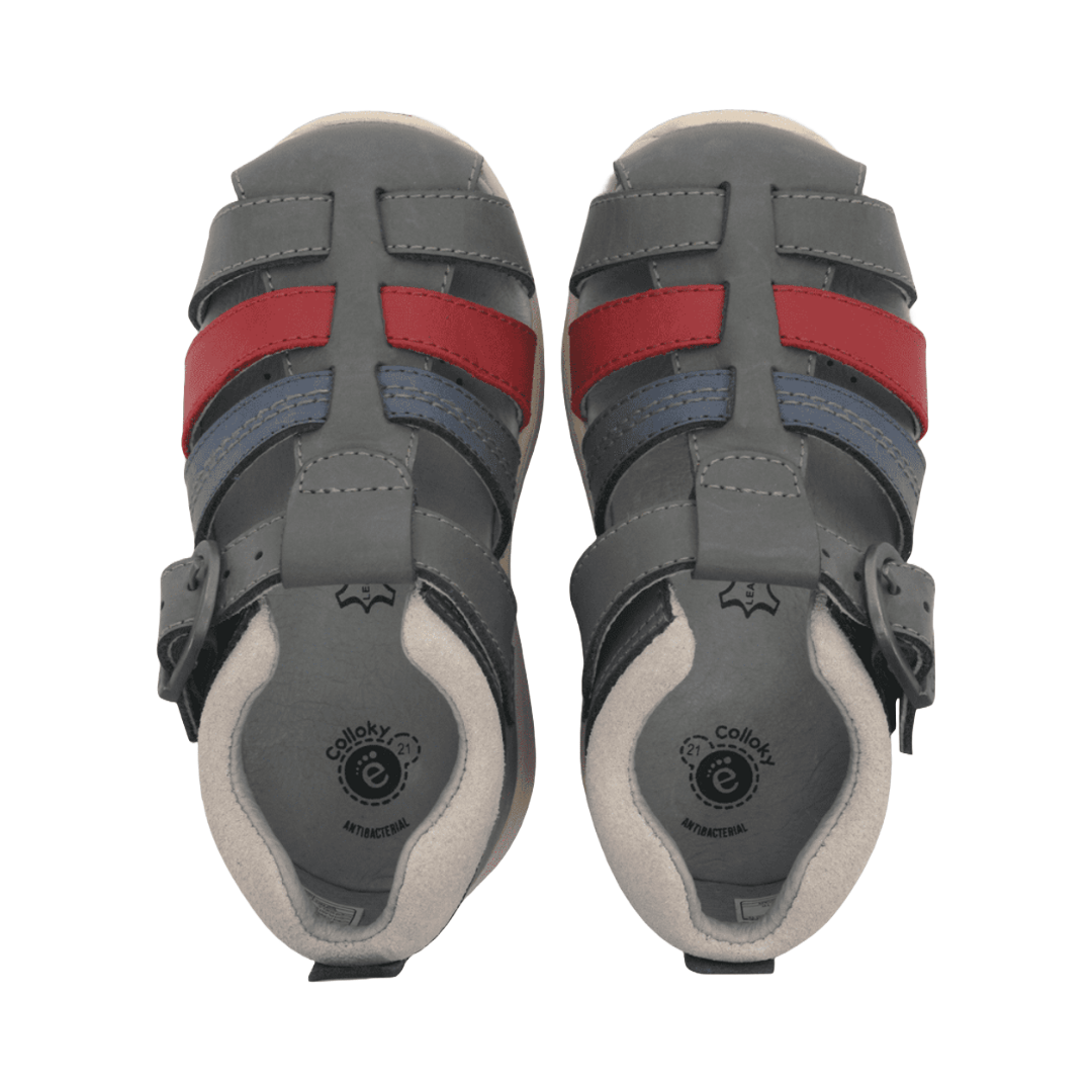 SANDALIA CERRADA GRIS | 337701 COLLOKY 18 - CalzadosPaola