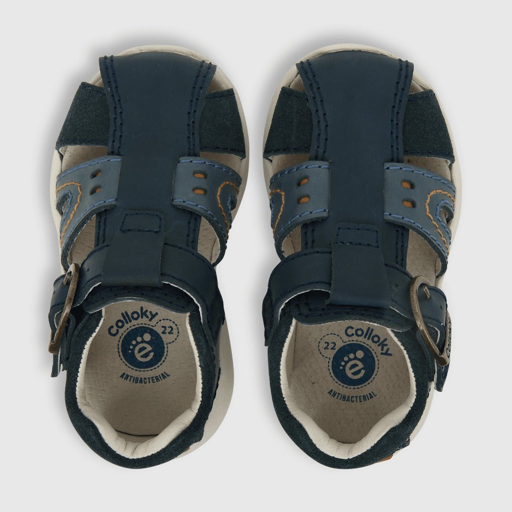 SANDALIA COLLOKY DE NIÑO FRANCISCANA AZUL 430501 COLLOKY 27 - CalzadosPaola