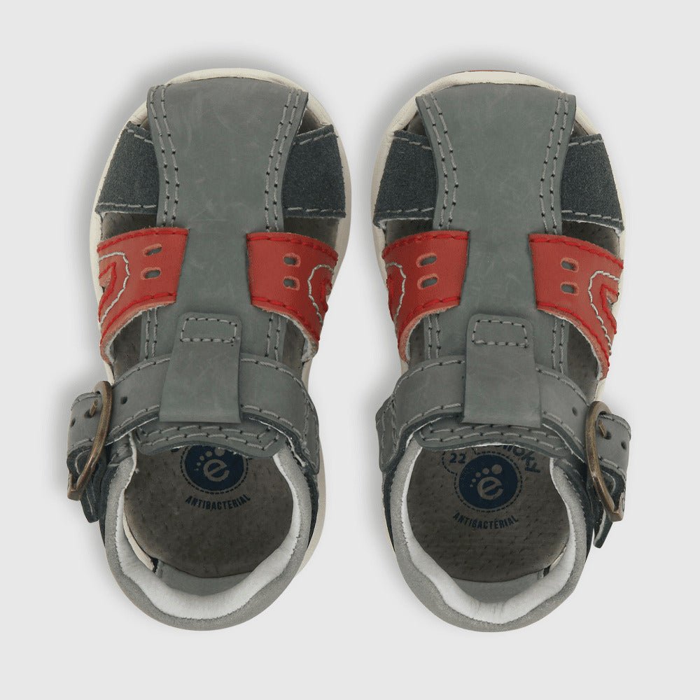 SANDALIA COLLOKY DE NIÑO FRANCISCANA GRIS 430501 COLLOKY 27 - CalzadosPaola