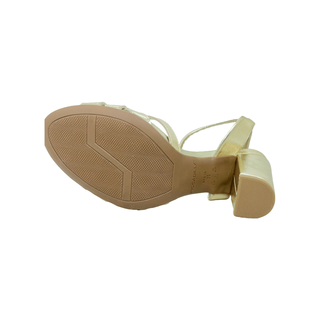 SANDALIA DE FIESTA PICCADILLY DORADA | PI - 72715000000001 PICCADILLY 39 - CalzadosPaola