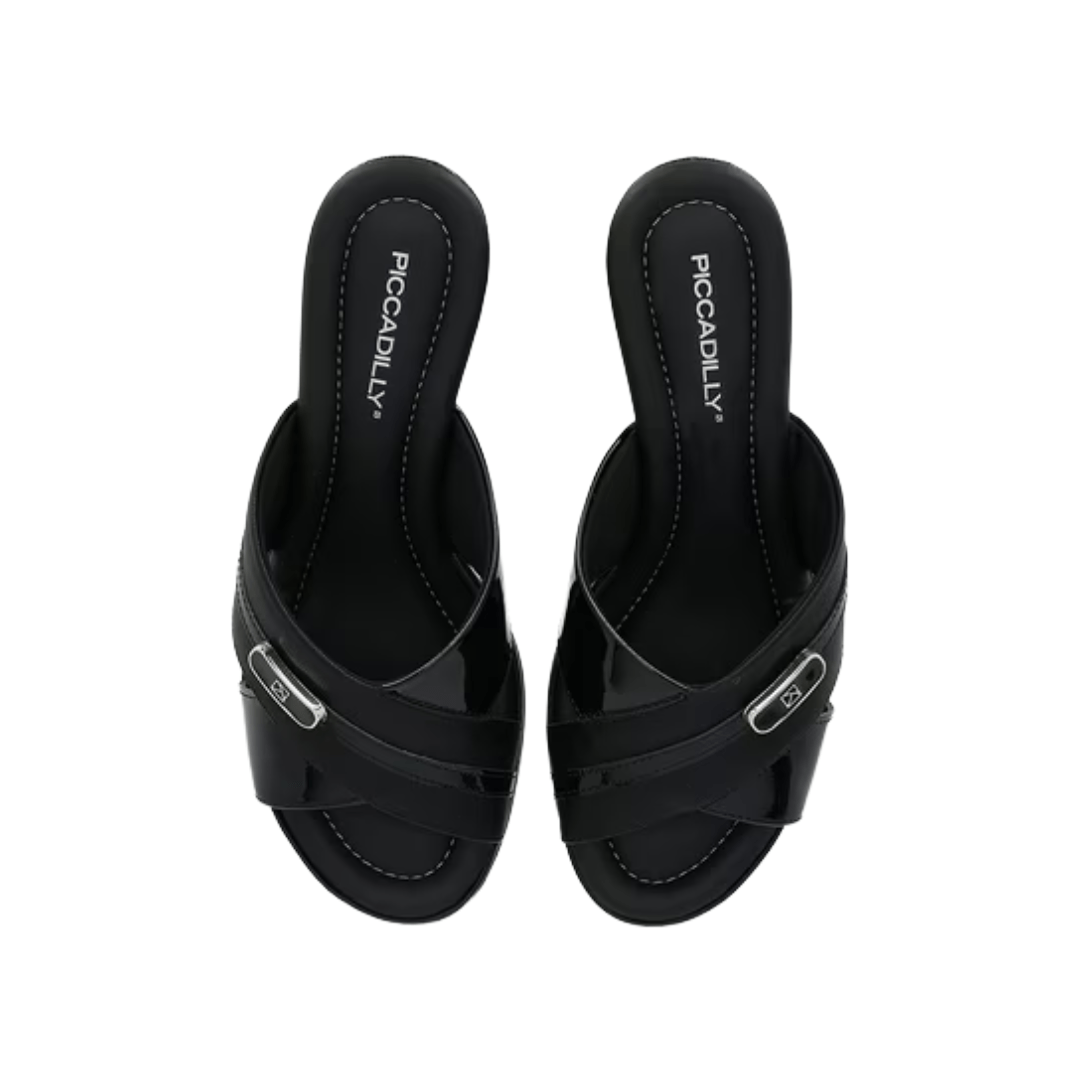 SANDALIA PICCADILLY NEGRA | PI - 40821900000004 PICCADILLY 39 - CalzadosPaola