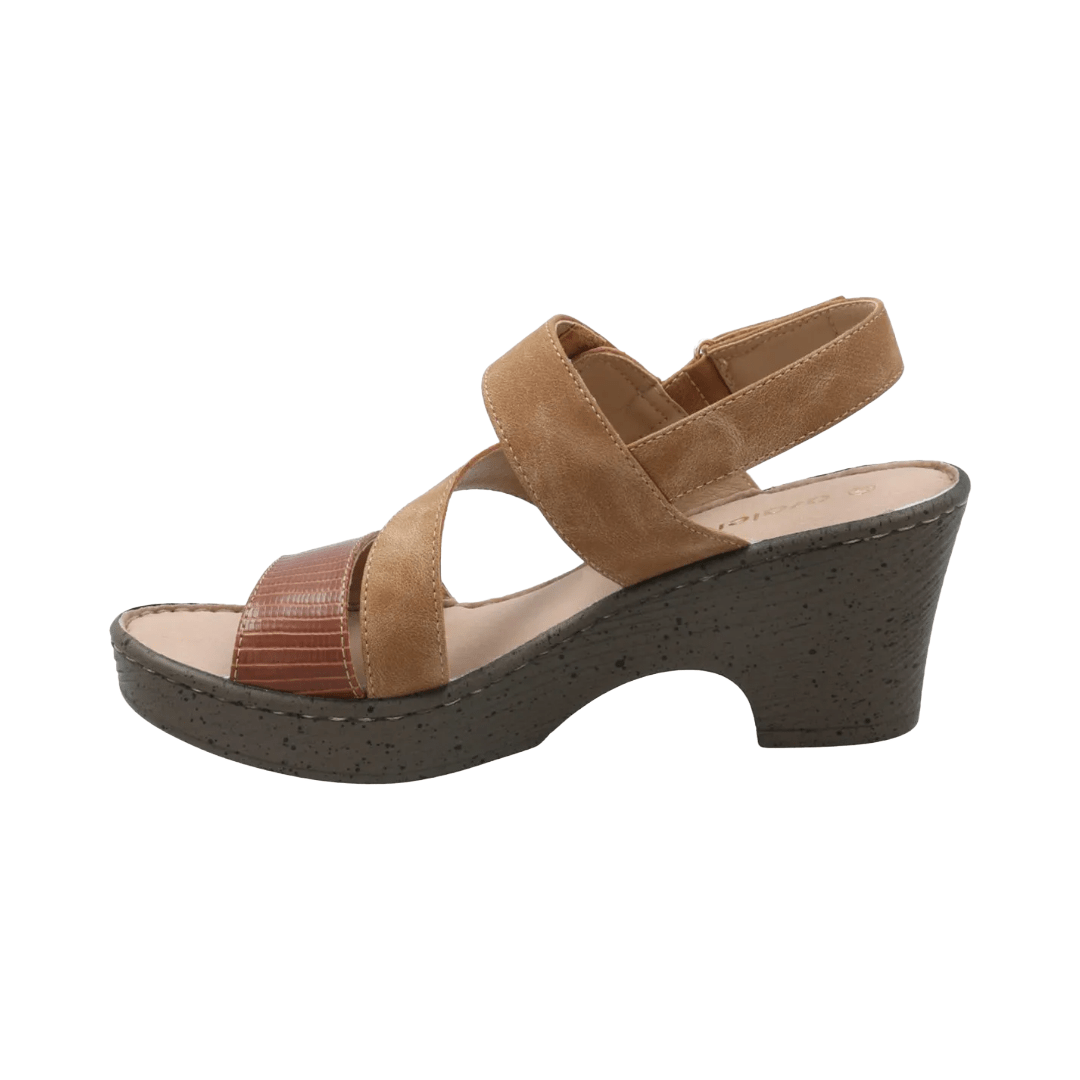 SANDALIAS AZALEIA MILAN 2 COGNAC MUJER AZ210011302 - N17 AZALEIA 35 - CalzadosPaola