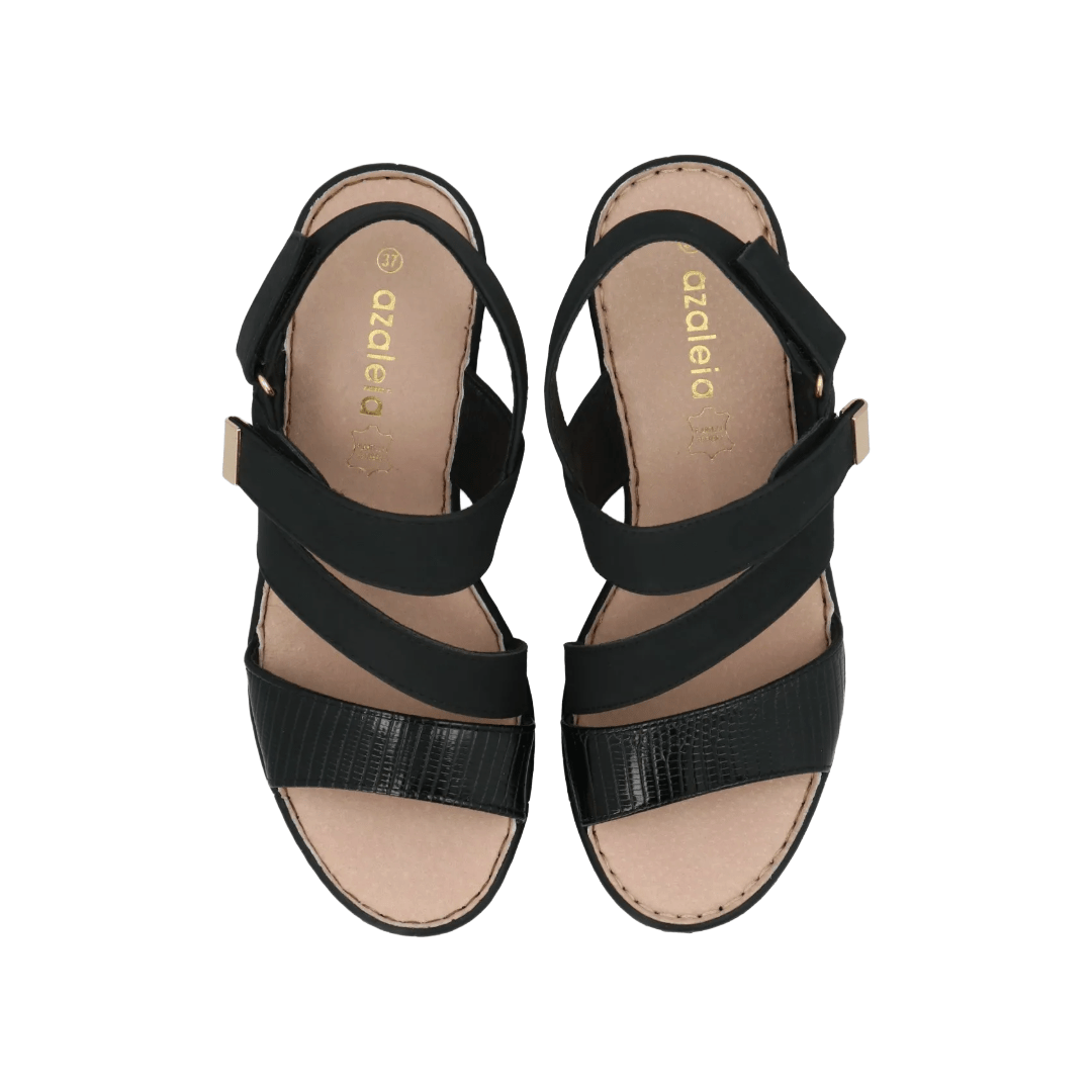 SANDALIAS AZALEIA MILAN 2 NEGRO MUJER | AZ210011302 - 411 AZALEIA 35 - CalzadosPaola