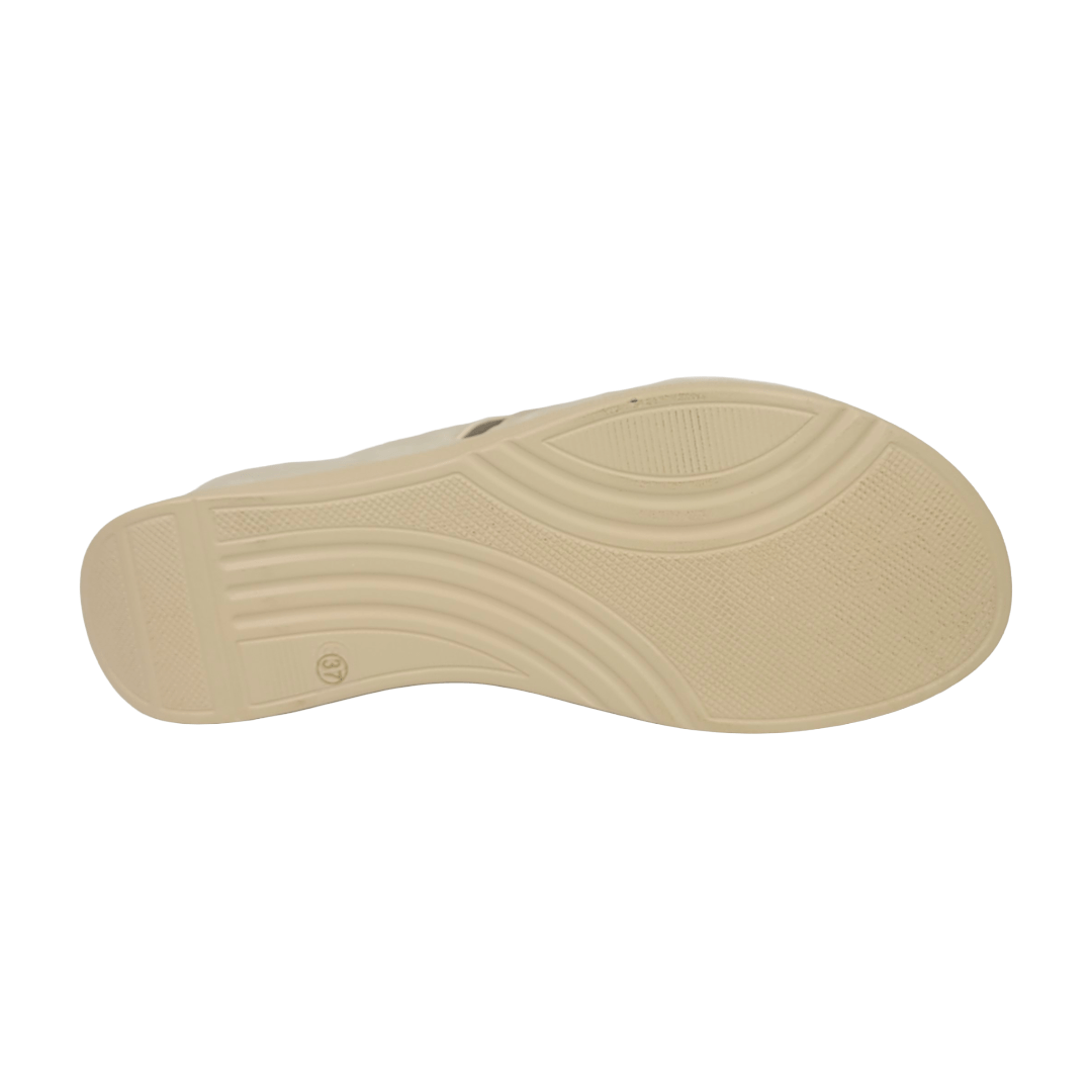 SANDALIAS BY PASS BEIGE MUJER Y3610 - 3A BY PASS 35 - CalzadosPaola