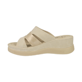 SANDALIAS BY PASS BEIGE MUJER Y9657 - 3A BY PASS 35 - CalzadosPaola
