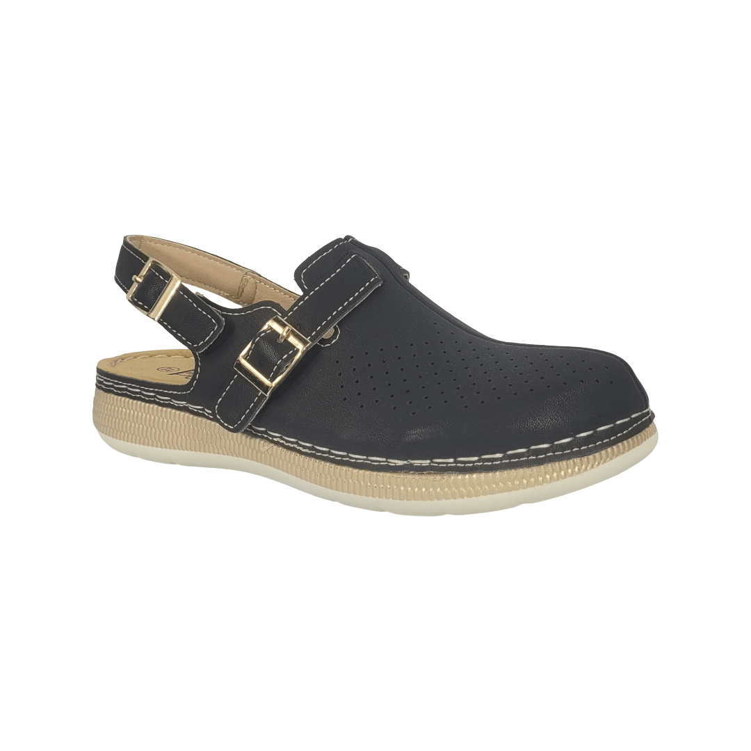 SANDALIAS BY PASS NEGRO MUJER Y0877 - 1A BY PASS 35 - CalzadosPaola