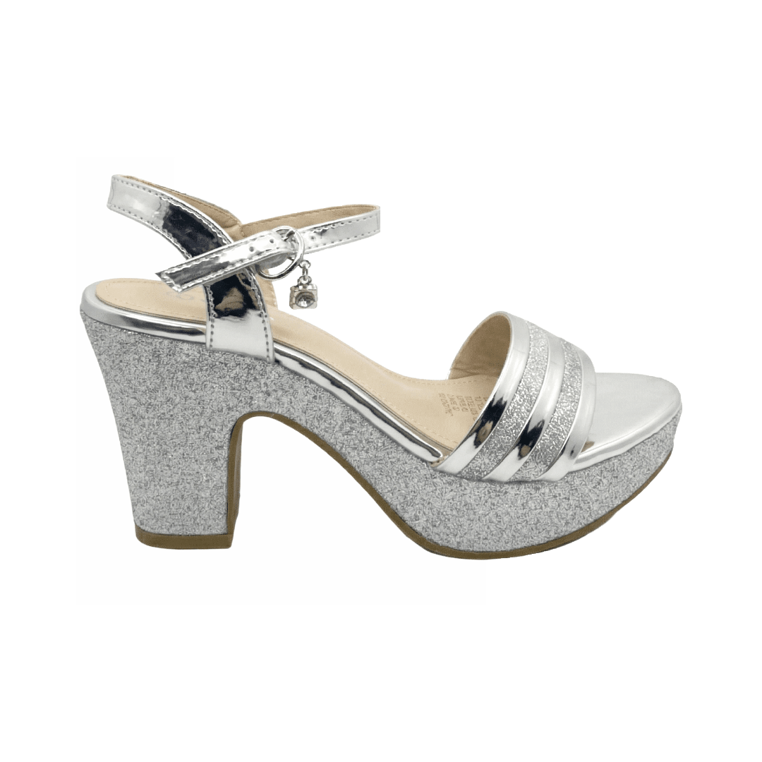 SANDALIAS DE FIESTA AGUXI SILVER MUJER | 2101 AGUXI 36 CL / 23 CM - CalzadosPaola
