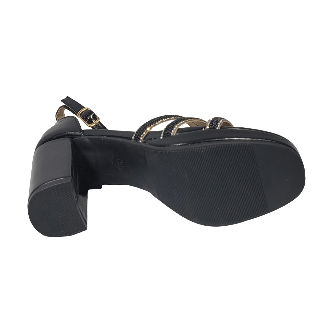 SANDALIAS DE FIESTA BONNY FRANCO NEGRO CHAROL MUJER 406 - 0069 BONNY FRANCO 37 - CalzadosPaola