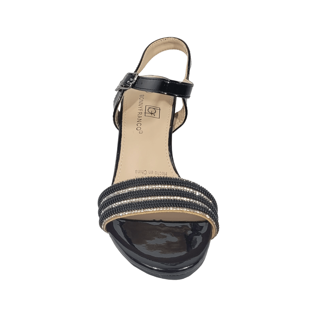 SANDALIAS DE FIESTA BONNY FRANCO NEGRO MUJER 406 - 0521 BONNY FRANCO 37 - CalzadosPaola