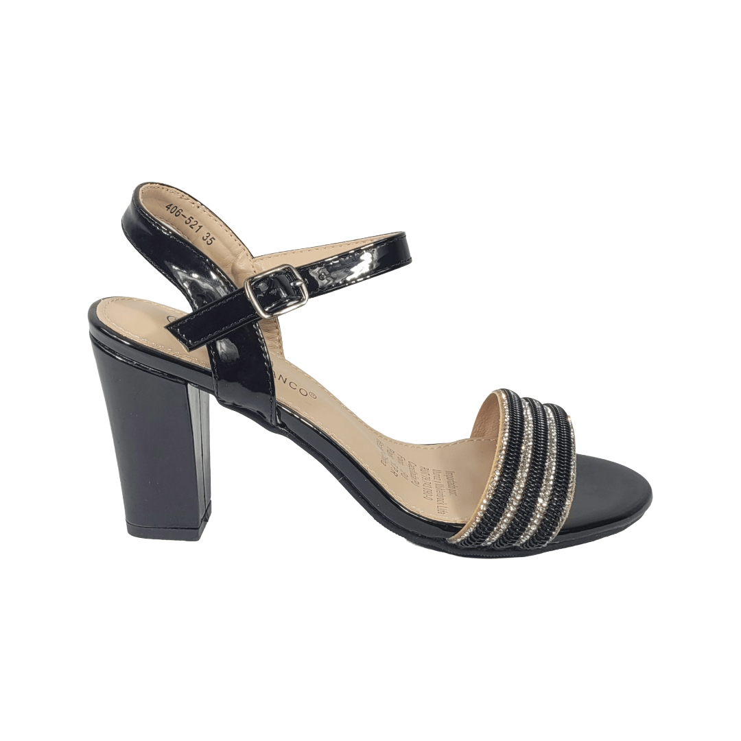 SANDALIAS DE FIESTA BONNY FRANCO NEGRO MUJER 406 - 0521 BONNY FRANCO 37 - CalzadosPaola