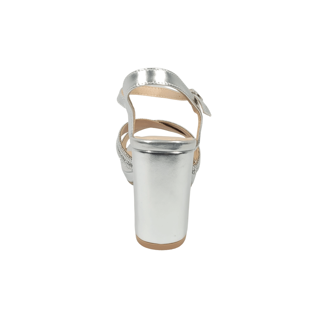 SANDALIAS DE FIESTA BONNY FRANCO PLATA MUJER 406 - 0009 BONNY FRANCO 37 - CalzadosPaola