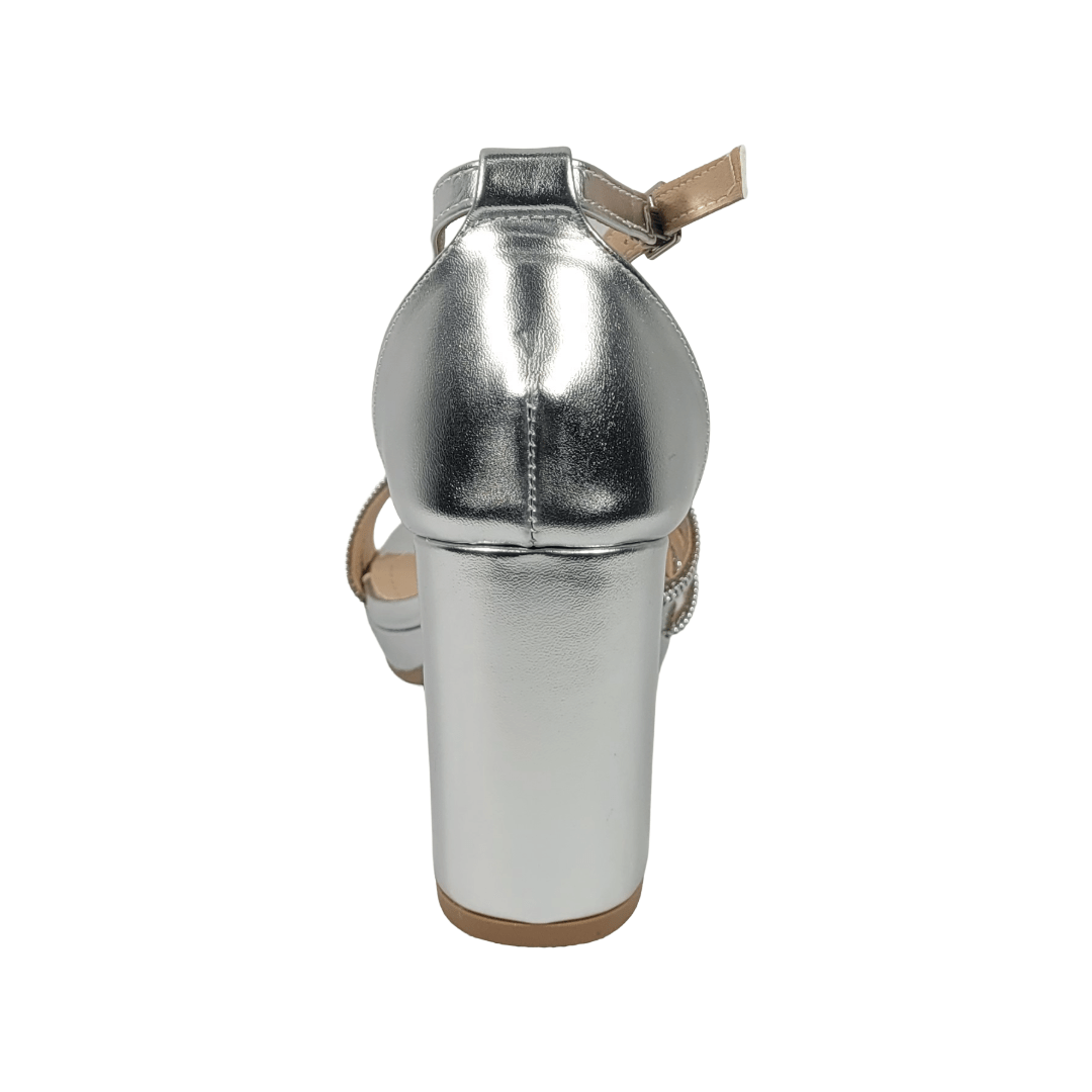 SANDALIAS DE FIESTA BONNY FRANCO PLATA MUJER 406 - 0069 BONNY FRANCO 37 - CalzadosPaola