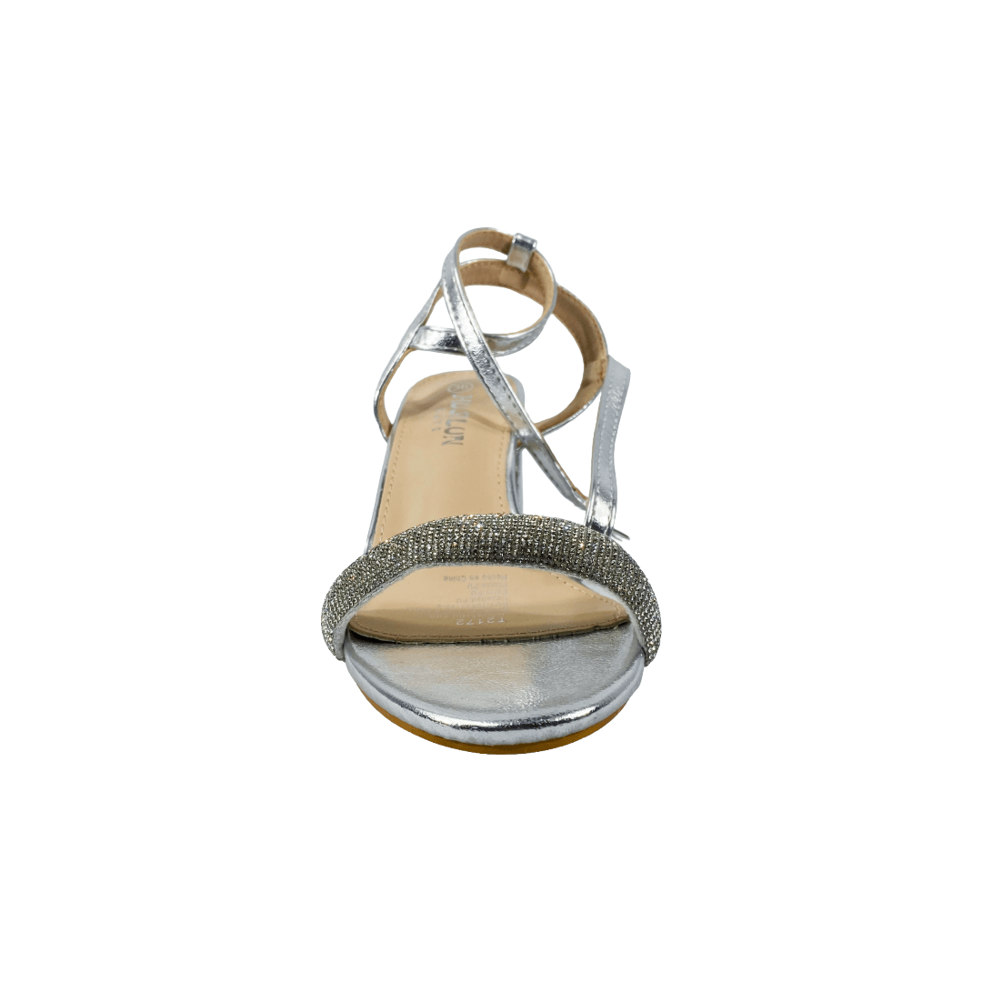 SANDALIAS DE FIESTA HUALUNAOTE PLATEADO MUJER | T2172 HUALUNAOTE 36 - CalzadosPaola