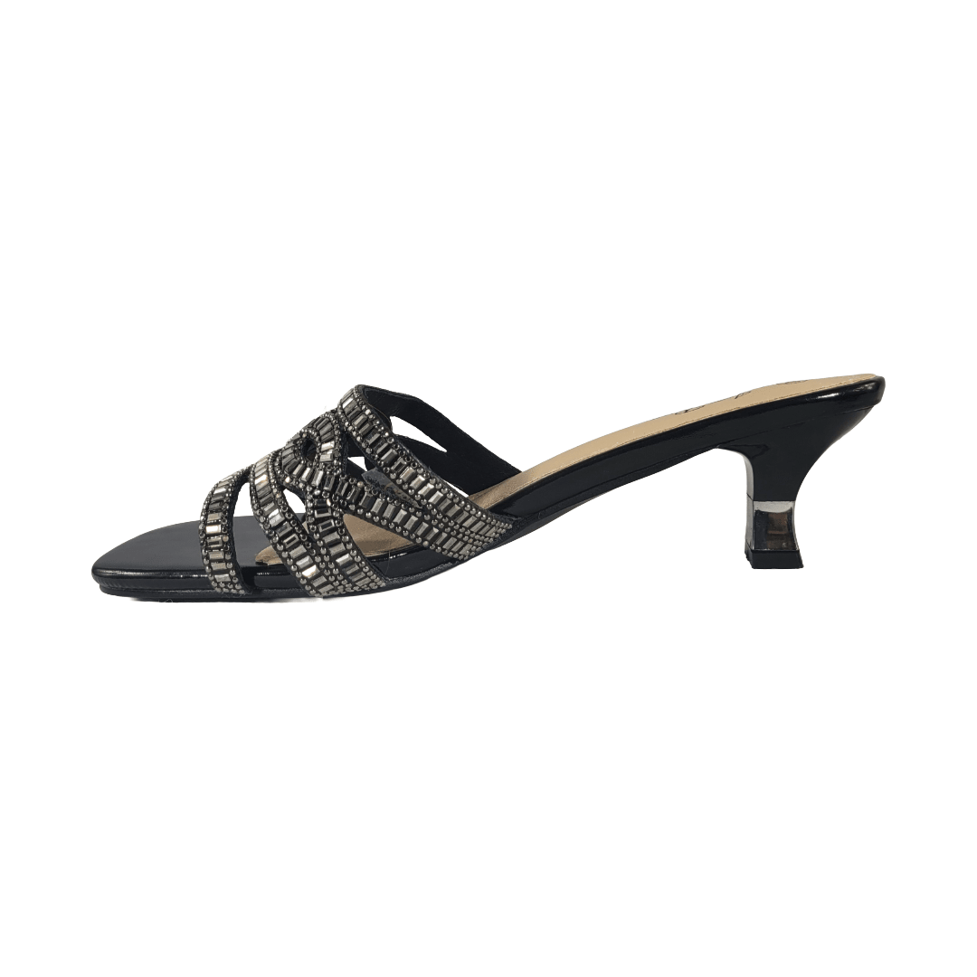 SANDALIAS DE FIESTA J - RUN NEGRO BRILLANTE MUJER | G679F3 J - RUN 35 - CalzadosPaola