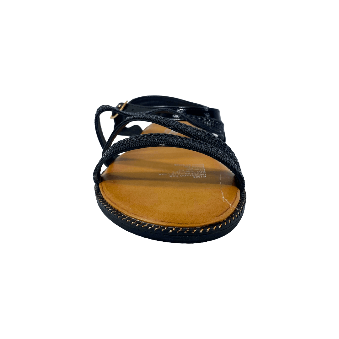 SANDALIAS HUALUAOTE NEGRO MUJER | R1905 HUALUNAOTE 36 - CalzadosPaola