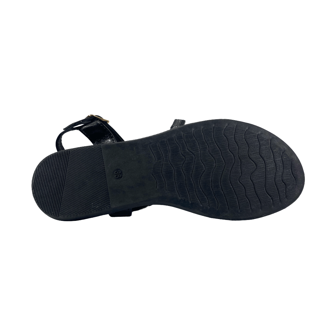 SANDALIAS HUALUAOTE NEGRO MUJER | R1905 HUALUNAOTE 36 - CalzadosPaola