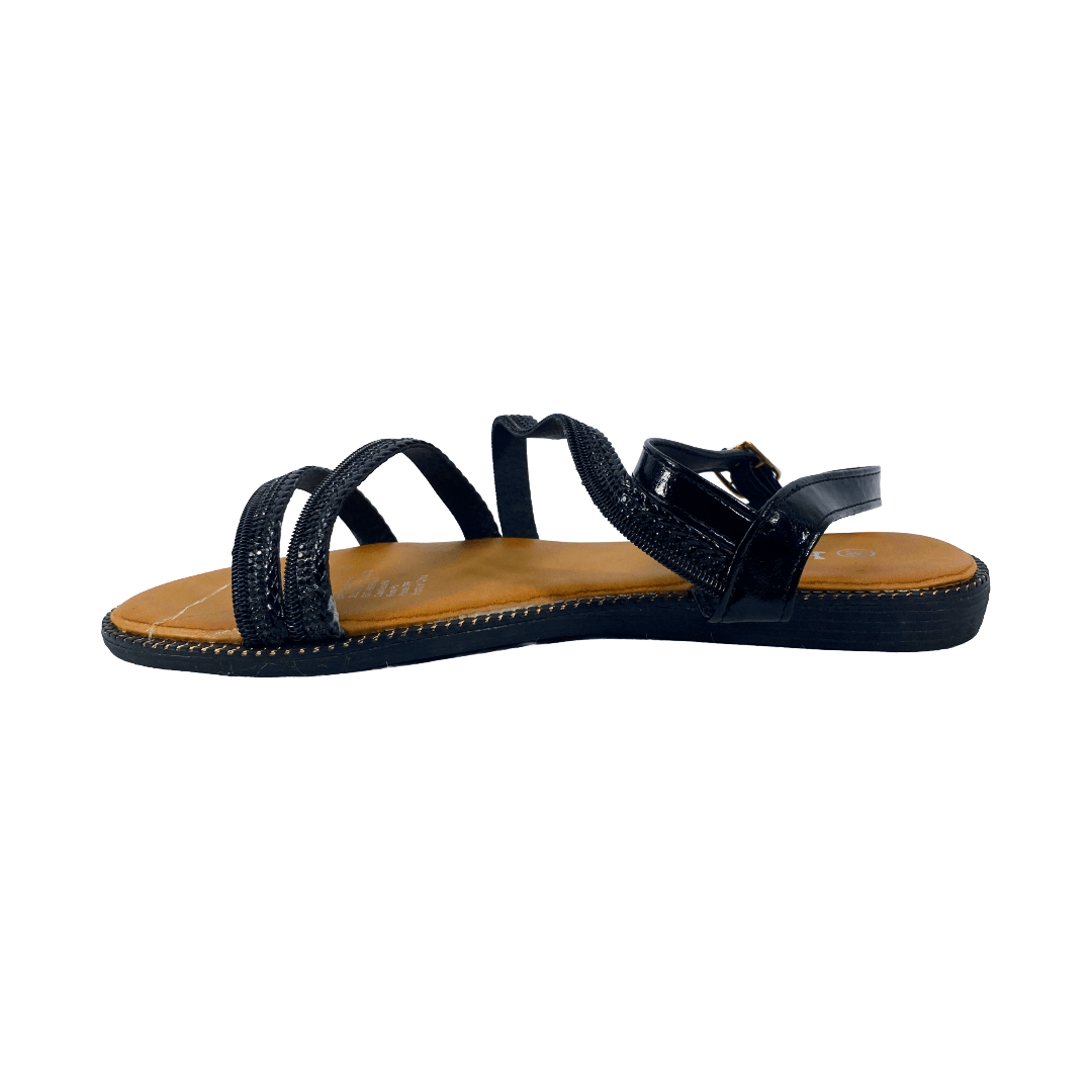 SANDALIAS HUALUAOTE NEGRO MUJER | R1905 HUALUNAOTE 36 - CalzadosPaola