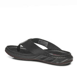 SANDALIAS OJOTAS PEGADA DE CUERO NEGRAS (HOMBRE) | 134103 - 05 PEGADA 39 - CalzadosPaola