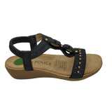 SANDALIAS POLICE BLACK PO - POS25B008 POLICE 35 - CalzadosPaola