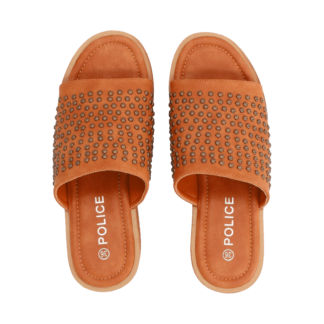 SANDALIAS POLICE CAMEL MUJER NF - YC2912 - 5 POLICE 35 - CalzadosPaola