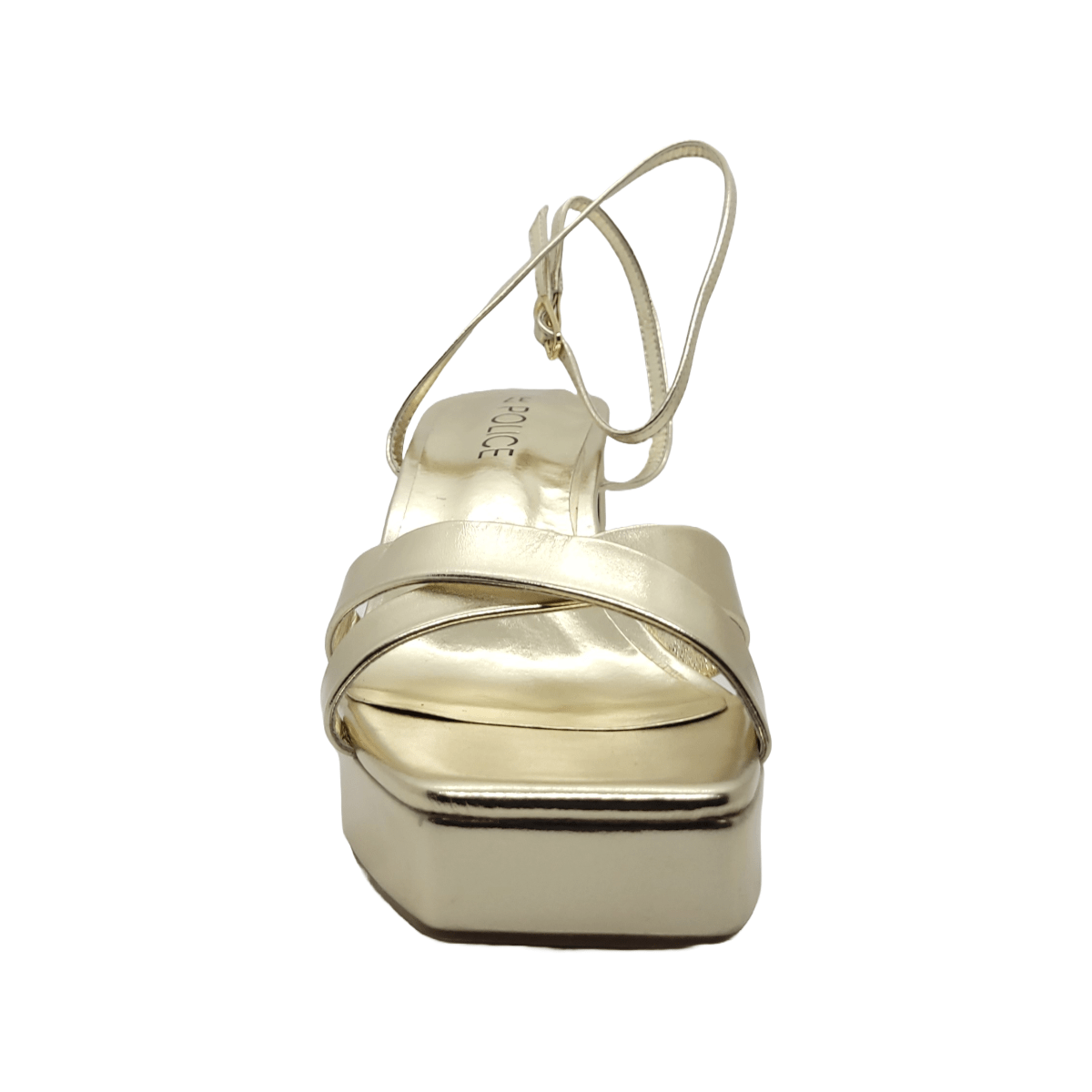 SANDALIAS POLICE DE FIESTA GOLD SS24PO102 POLICE 35 - CalzadosPaola