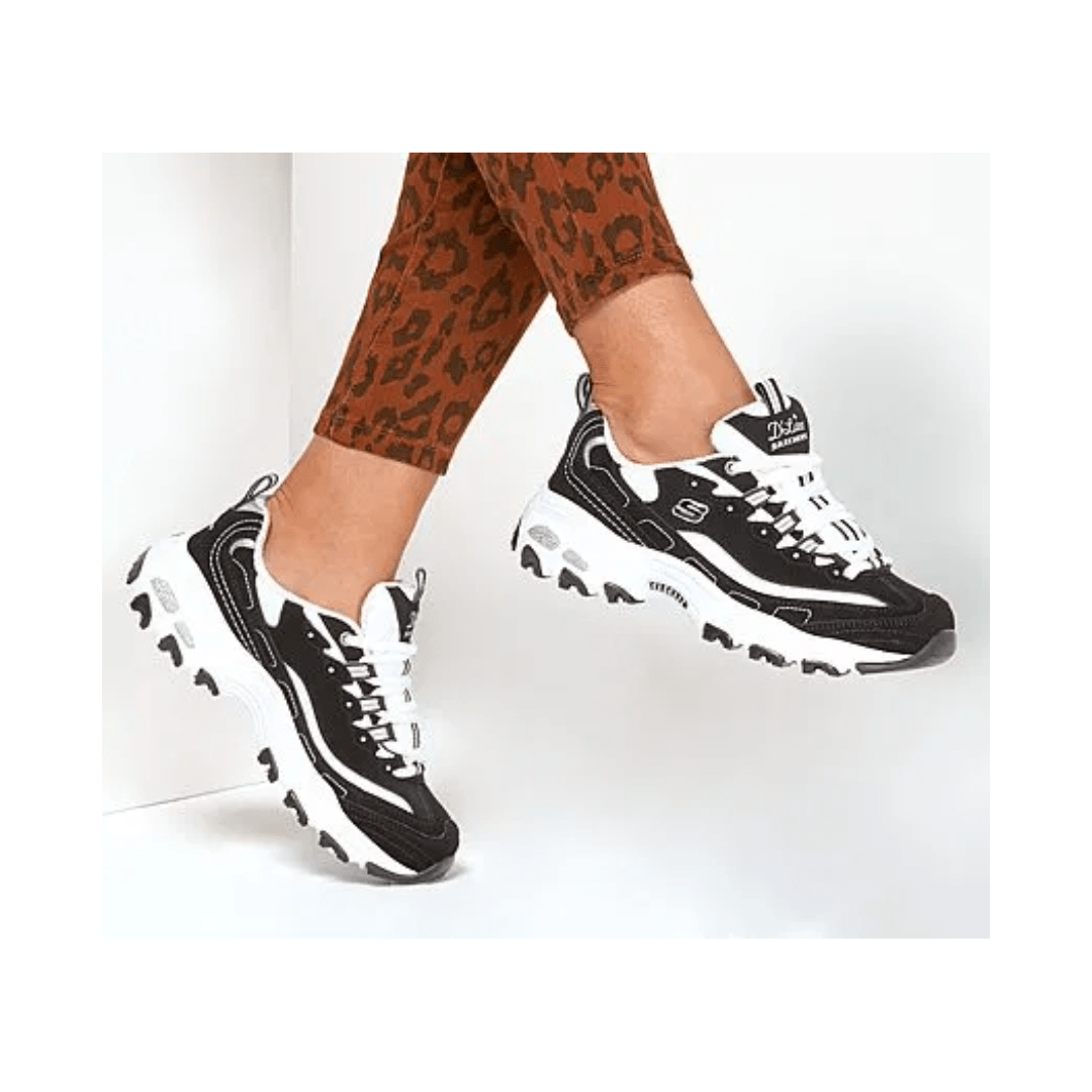 ZAPATILLAS SKECHERS D'LITES BIGGEST | 11930 - BKW SKECHERS 35 - CalzadosPaola