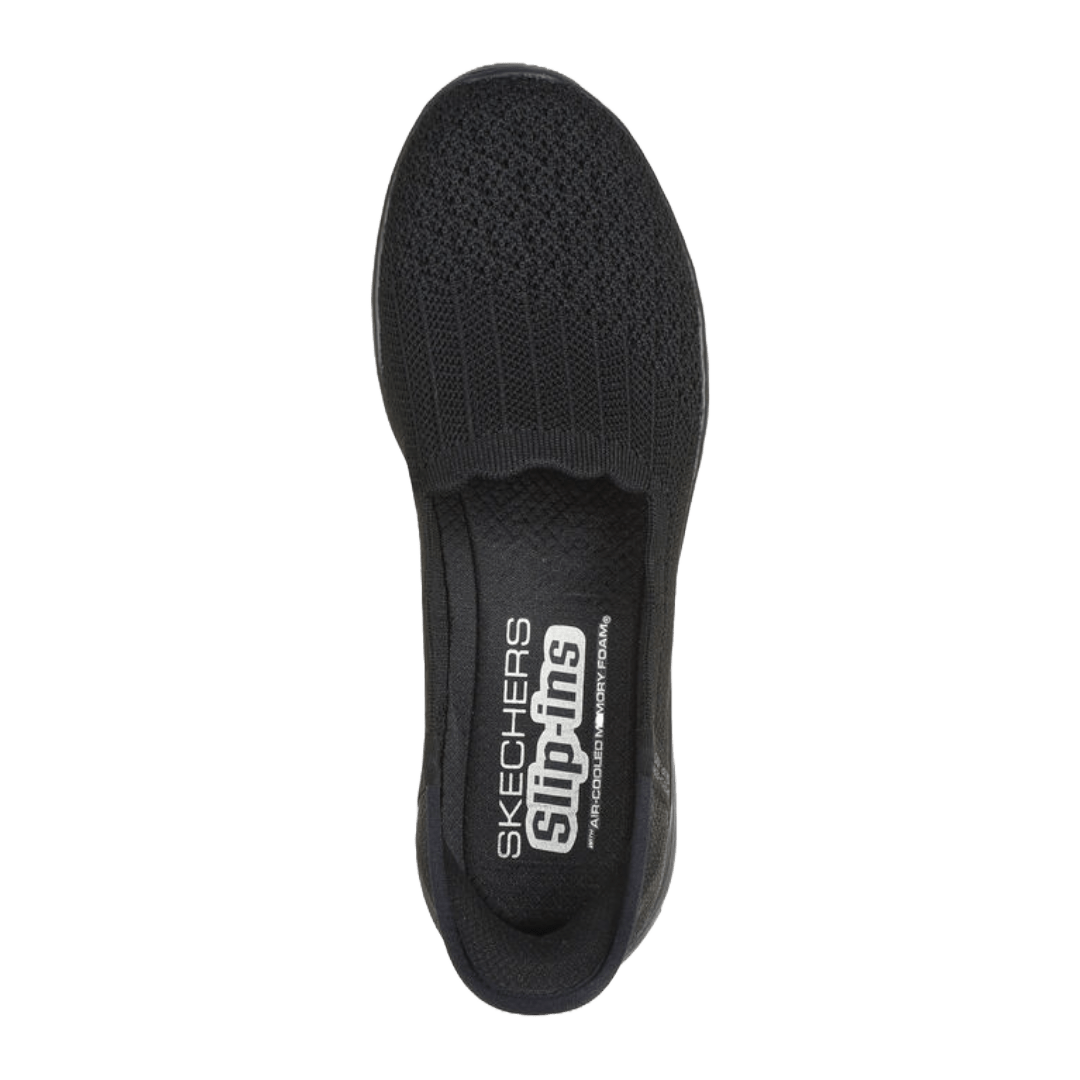 ZAPATILLAS SKECHERS SLIP - INS SEAGER BELIEVE IT NEGRAS (MUJER) | 158980 - BBK SKECHERS 35 - CalzadosPaola