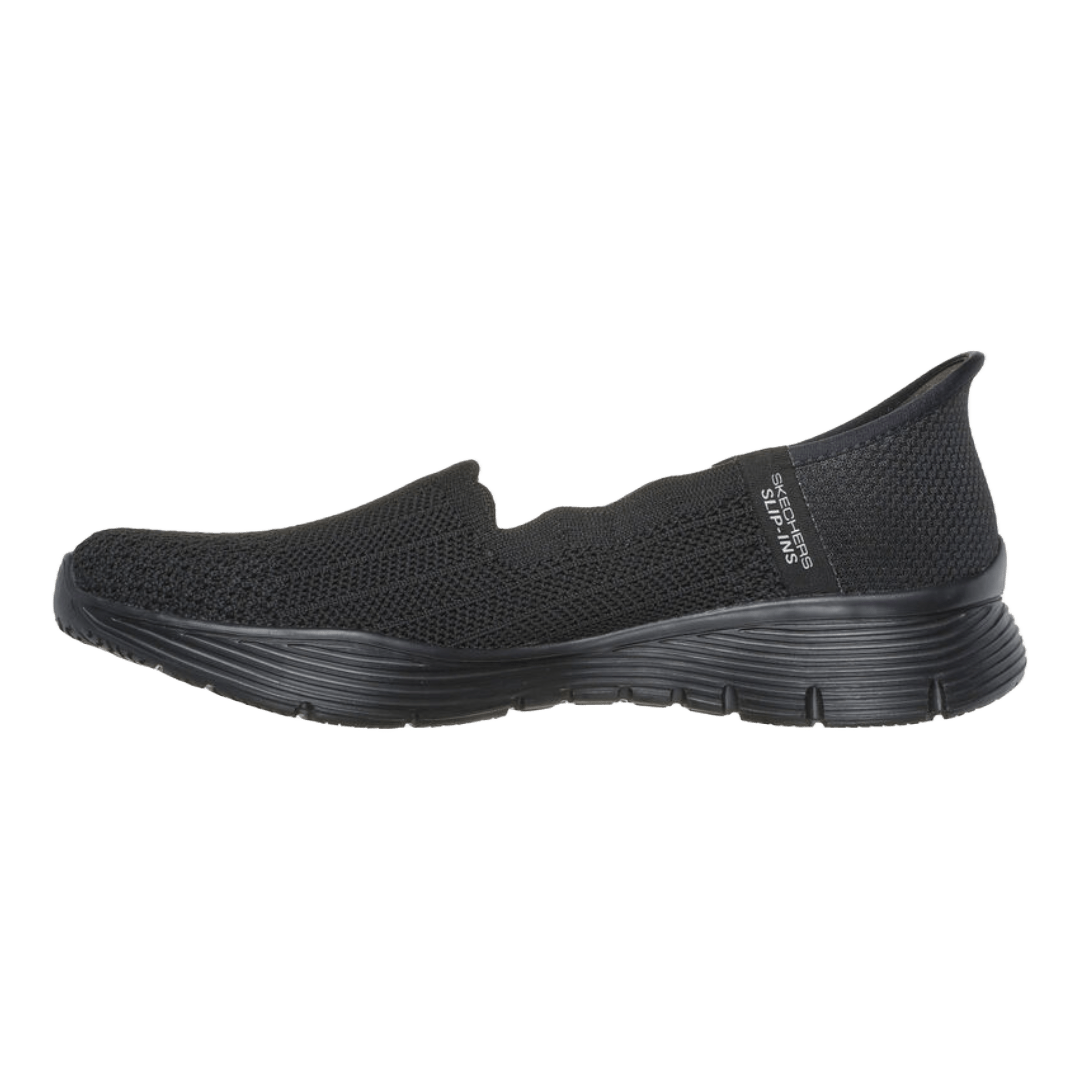 ZAPATILLAS SKECHERS SLIP - INS SEAGER BELIEVE IT NEGRAS (MUJER) | 158980 - BBK SKECHERS 35 - CalzadosPaola
