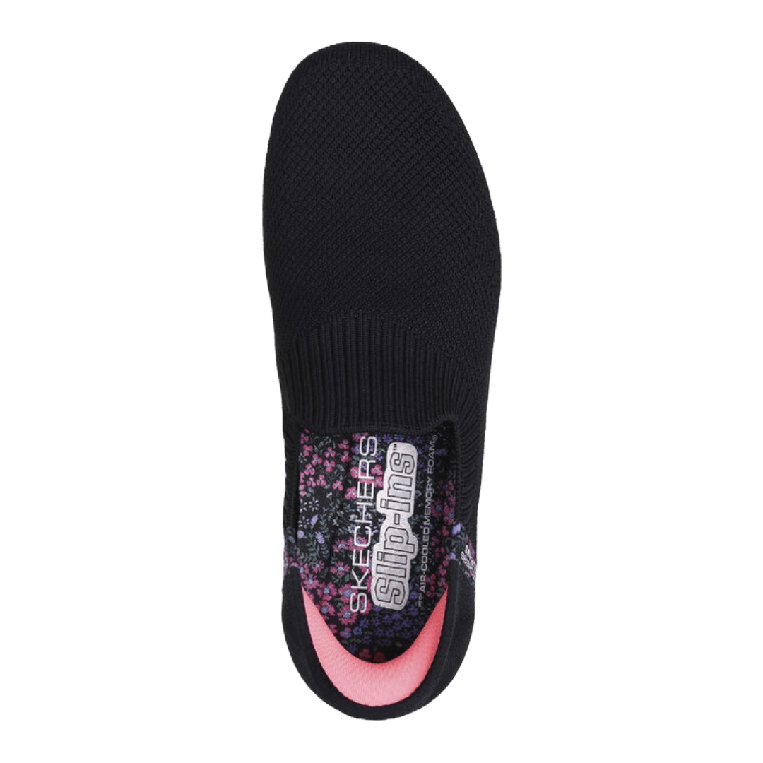 ZAPATILLAS SKECHERS SLIP - INS: TAHITI SUNSET NEGRAS (MUJER) | 124799 - BLK SKECHERS 35 - CalzadosPaola