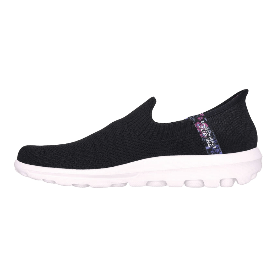 ZAPATILLAS SKECHERS SLIP - INS: TAHITI SUNSET NEGRAS (MUJER) | 124799 - BLK SKECHERS 35 - CalzadosPaola
