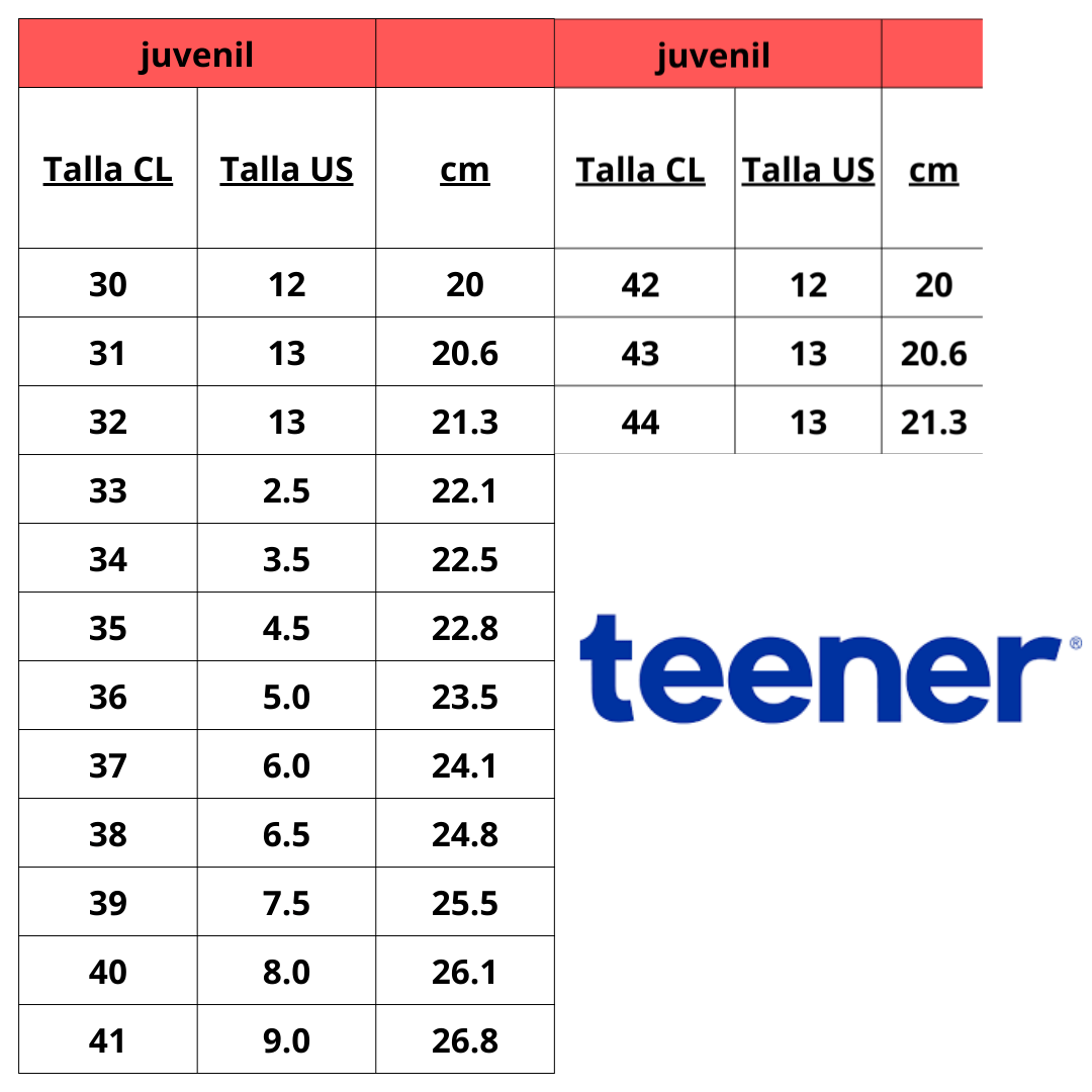 Zapatillas Teener Escolar 886 - 6039 TEENER 44 - CalzadosPaola