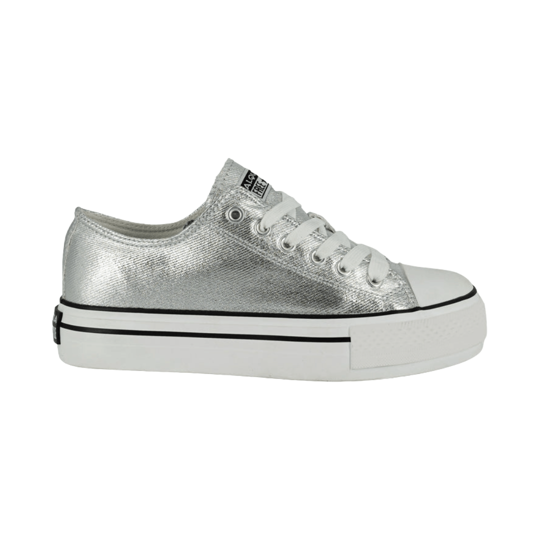 ZAPATILLAS URBANAS ALQUIMIA PLATEADO MUJER 5881 - 21 ALQUIMIA 35 - CalzadosPaola