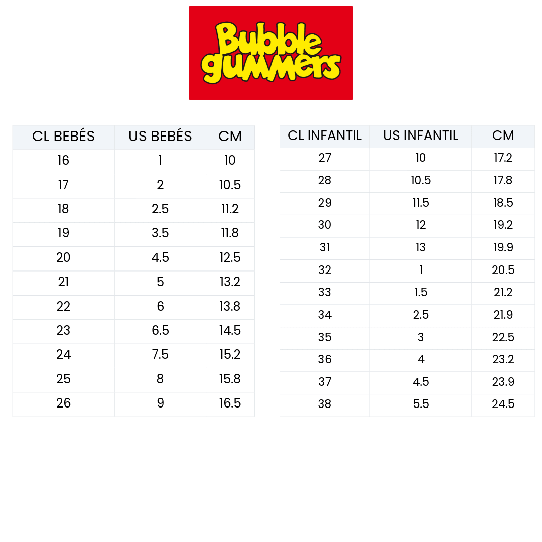 ZAPATILLAS URBANAS BUBBLE GUMMERS POLICE BEBÉS | 181 - 9989 BUBBLE GUMMERS 22 EU / 6 US / 13.8 CM - CalzadosPaola